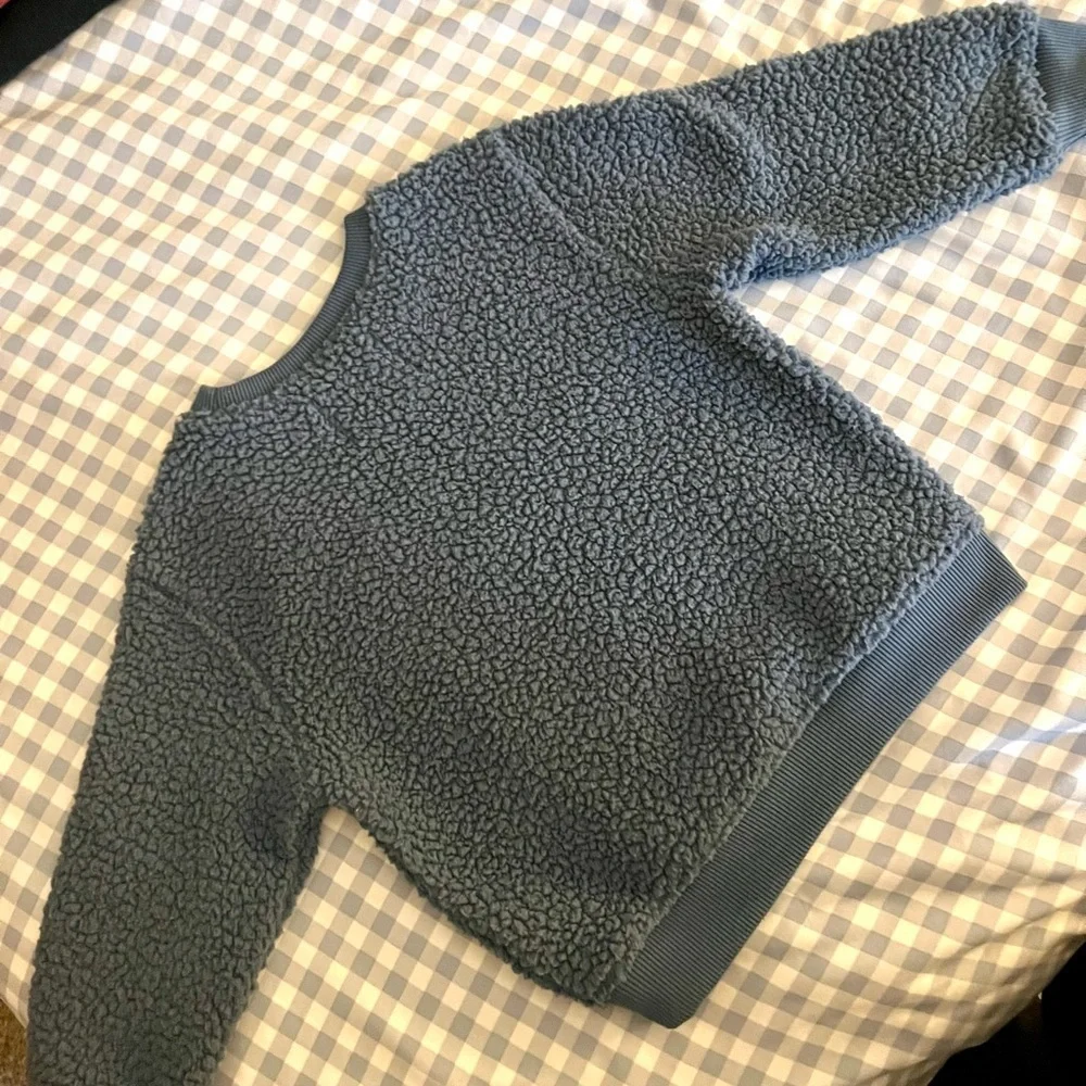 Old Navy Blue Fleece with Yellow Accent